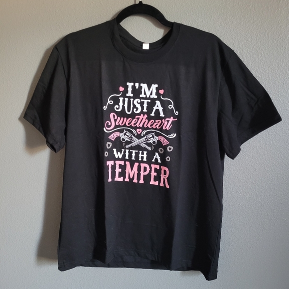 I'm Just a Sweetheart with a Temper Graphic Tee✨️ - Picture 6 of 9